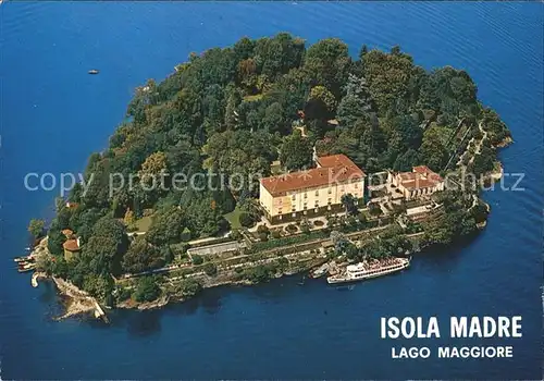 Isola Madre Fliegeraufnahme Lago Maggiore Kat. Italien