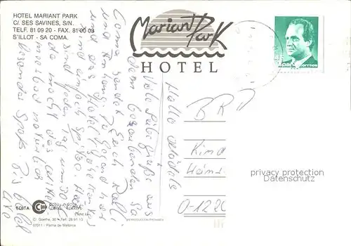 Mallorca H. Mariant Park Hotel Kat. Spanien