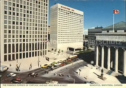 Manitoba Portage Avenue and Main Street Winnipeg Inn Kat. Kanada