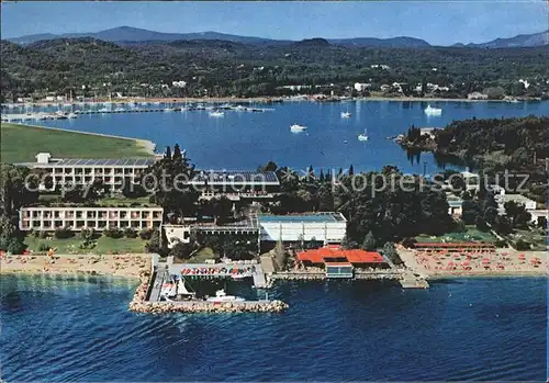 Kerkyra Fliegeraufnahme Kontokali Palace Hotel Kat. Corfu Korfu