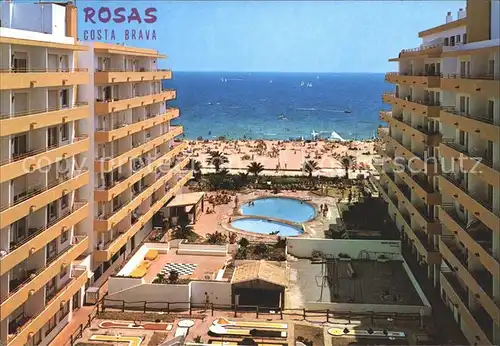 Rosas Costa Brava Cataluna Holidays Center Schwimmbad Strand Kat. Alt Emporda