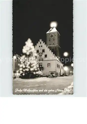 Deggendorf Donau Rathaus Weihnachtsstimmung / Deggendorf /Deggendorf LKR