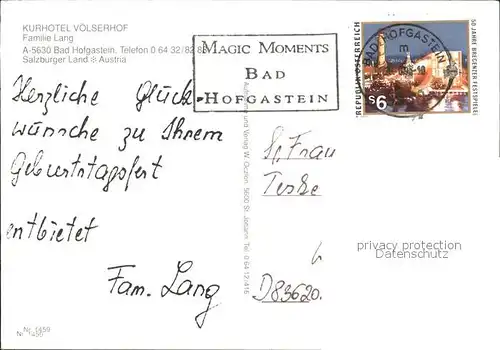 Bad Hofgastein Kurhotel Voelserhof Kat. Bad Hofgastein