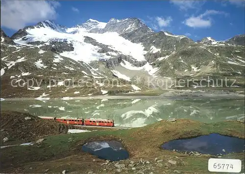 Rhaetische Bahn Lago Bianco Berninapass  Kat. Eisenbahn