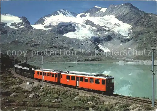 Berninabahn Lago Bianco Berninapass  Kat. Eisenbahn