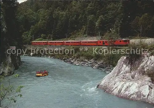 Rhaetische Bahn Vorderrhein Versam Flims Kat. Eisenbahn