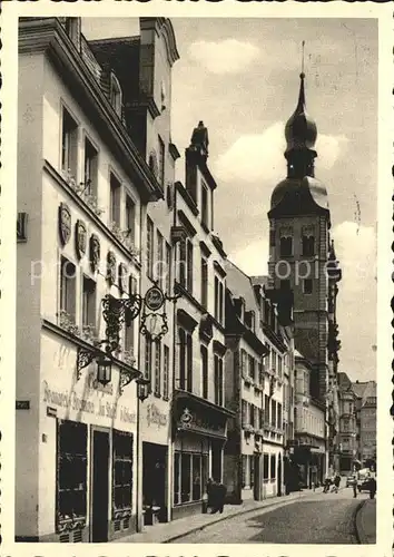 Bonn Rhein Bonngasse mit Beethovenhaus Kat. Bonn