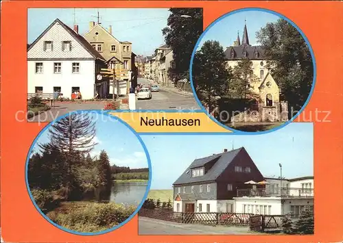 Neuhausen Marienberg Schloss Purschenstern Bahnhofstrasse Ferienheim Dachsbaude Kat. Marienberg