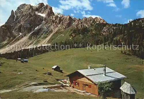 Sexten Sesto Suedtirol Rifugio Rudi Huette Rotwandwiesen Crodo Rossa Kat. Bozen