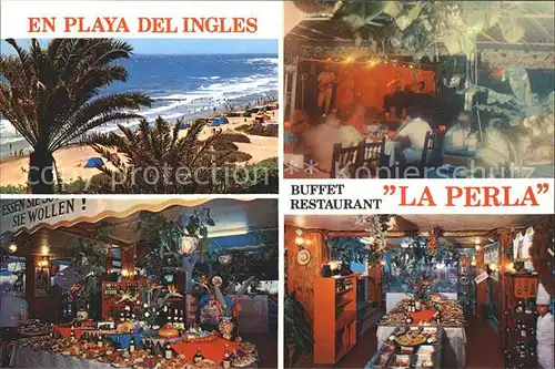 Playa del Ingles Gran Canaria Restaurant La Perla  Kat. San Bartolome de Tirajana