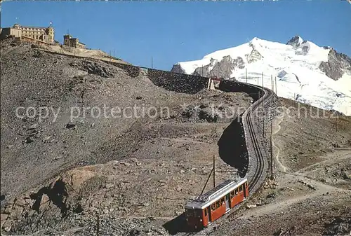 Zermatt VS Gornergrat Bahn Kulm mit Monte Rosa Kat. Zermatt