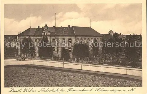 Schwenningen Neckar Fachschule fuer Feinmechanik / Villingen-Schwenningen /Schwarzwald-Baar-Kreis LKR