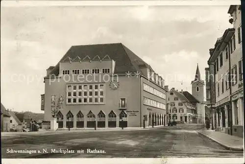 Schwenningen Neckar Marktplatz Rathaus / Villingen-Schwenningen /Schwarzwald-Baar-Kreis LKR