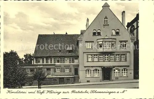 Schwenningen Neckar CafÃ© Konditorei Haering zur Ratstube / Villingen-Schwenningen /Schwarzwald-Baar-Kreis LKR