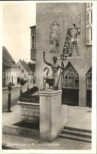 Schwenningen Neckar Rathausbrunnen / Villingen-Schwenningen /Schwarzwald-Baar-Kreis LKR