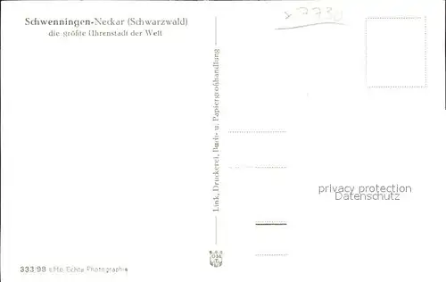 Schwenningen Neckar Rathausbrunnen / Villingen-Schwenningen /Schwarzwald-Baar-Kreis LKR