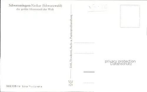 Schwenningen Neckar Ortstpartie Uhrenstadt / Villingen-Schwenningen /Schwarzwald-Baar-Kreis LKR