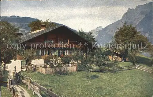 Grindelwald Bauernhaus Typus Kat. Grindelwald