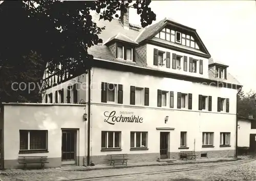 Erlebach Restaurant Lochmuehle Kat. Hainichen Sachsen