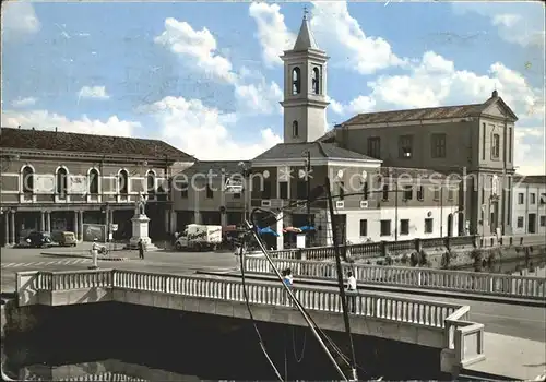 Cesenatico Piazza Garibaldi e Parrocchia Kat. Italien