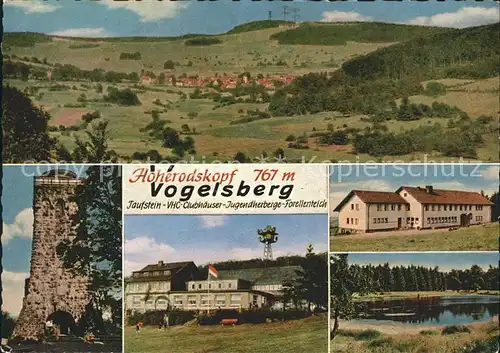 Hoherodskopf Berggasthof Taufstein Forellenteich Jugendherberge Kat. Schotten