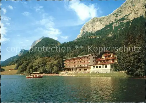 Hintersee Berchtesgaden Hotel Post Seeterrassen Kat. Berchtesgaden