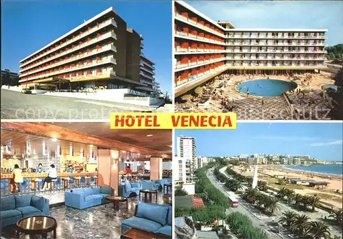 Tarragona Hotel Venecia Bar Swimmingpool Panorama Kat. Costa Dorada Spanien