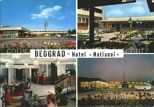 Beograd Belgrad Hotel National Teilansichten Kat. Serbien