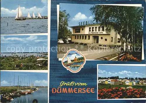 Duemmersee Mecklenburg-Vorpommern Segelboote Anlegestelle Hotel Restaurant Cafe Seeblick Campingplatz / Duemmer /Ludwigslust LKR