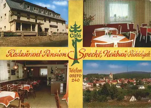 Neubau Fichtelberg Restaurant Pension Cafe Specht Gaststube Panorama Kat. Fichtelberg