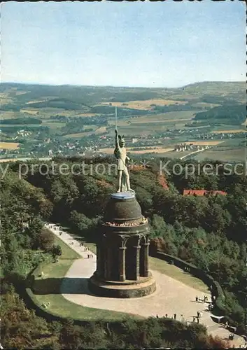 Teutoburgerwald Hermannsdenkmal Panorama Kat. Detmold