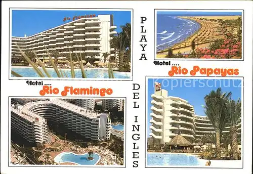 Playa del Ingles Gran Canaria Hotel Rio Papayas Hotel Rio Flamingo Kat. San Bartolome de Tirajana