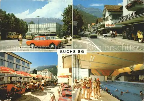 Buchs SG Schwimmbad Strassenpartie / Buchs /Bz. Werdenberg