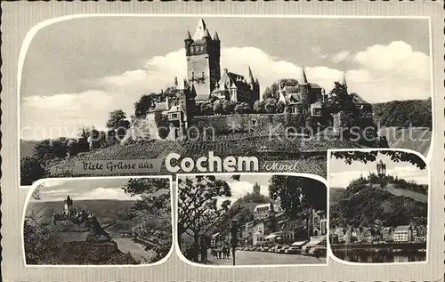 Cochem Mosel Burg Strassenansicht Kat. Cochem