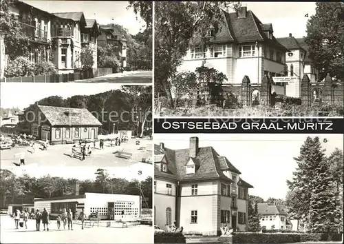 Graal-Mueritz Ostseebad Karl Marx Strasse Milchbar-Seestern Sanatorium-Richard Assmann / Seeheilbad Graal-Mueritz /Bad Doberan LKR