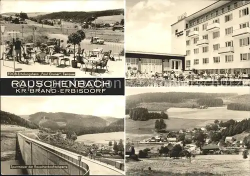 Rauschenbach Neuhausen FDGB Erholungsheim Paul Gruner Rauschenbachtalsperre / Neuhausen Erzgebirge /Mittelsachsen LKR