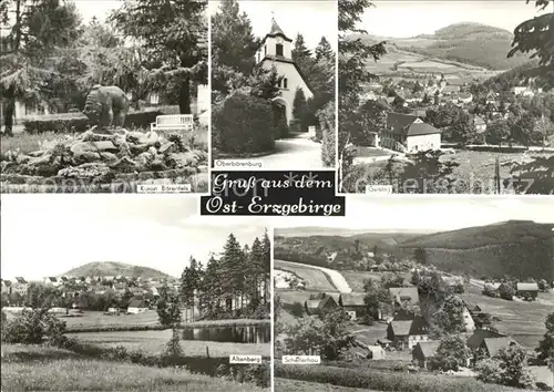 Erzgebirge Region Baerenfels Geising Altenberg Oberbaerenburg  Kat. Annaberg