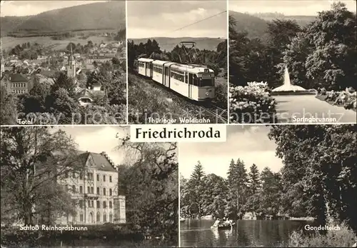 Friedrichsroda Schloss Reinhardsbrunn Waldbahn Kat. Friedrichsroda