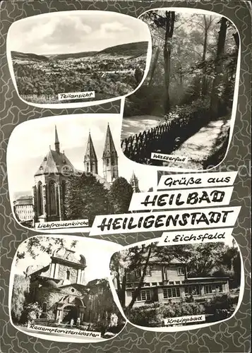 Heiligenstadt Eichsfeld Wasserfall Liebfrauenkirche Kloster Kneippbad Kat. Heiligenstadt