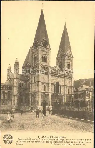 Spa Liege Eglise primaire Dediee a St Remacle Kat. 