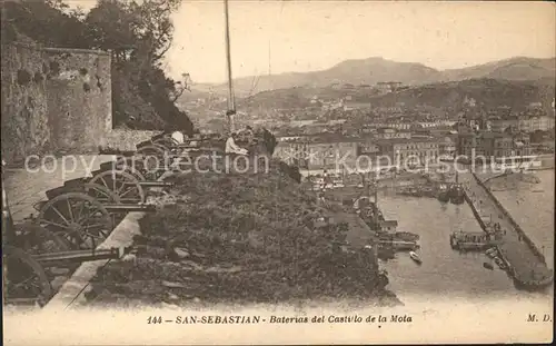 San Sebastian Guipuzcoa Baterias del Castillo de la Mota / Donostia-San Sebastian /Guipuzcoa