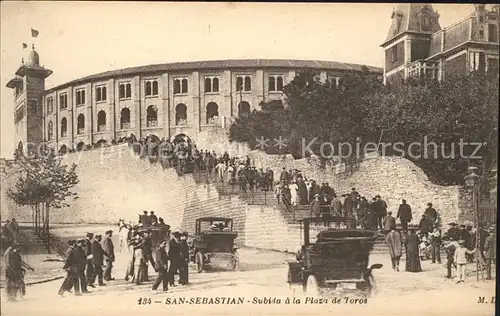 San Sebastian Guipuzcoa Subida a la Plaza de Toros / Donostia-San Sebastian /Guipuzcoa