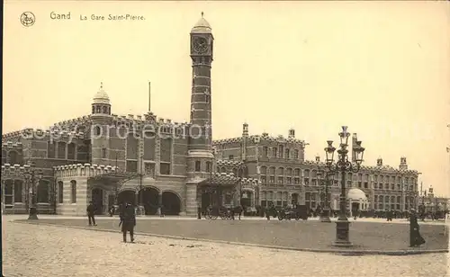 Gand Belgien La Gare Saint Pierre Kat. Gent Flandern