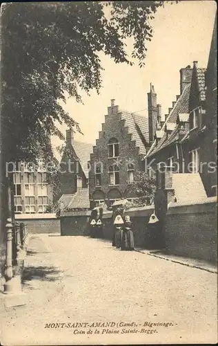 Gand Belgien Mont St Amand Beguinage Coin de la Plaine Sainte Begge Kat. Gent Flandern