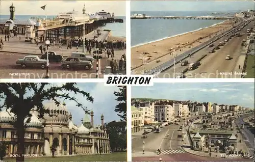 Brighton East Sussex Palace Pier Marine Parade Royal Pavilion Aquarium / Brighton East Sussex /