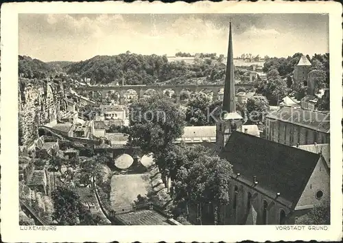 Luxemburg Luxembourg Vorstadt Grund Kat. Luxemburg