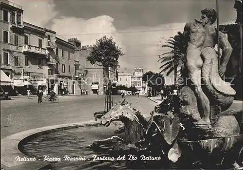 Nettuno Piazza Mazzini Fontana del Dio Nettuno Kat. Italien