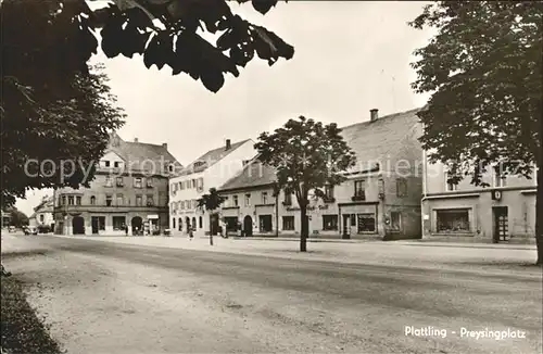 Plattling Isar Bayern Preysingplatz Kat. Plattling