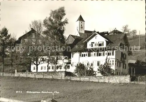 Batschuns Bildungshaus Kirche Kat. Oesterreich