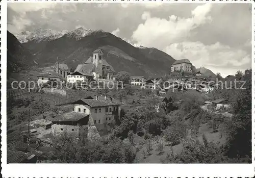 Schenna Meran Ortsblick Kirche Kat. Italien